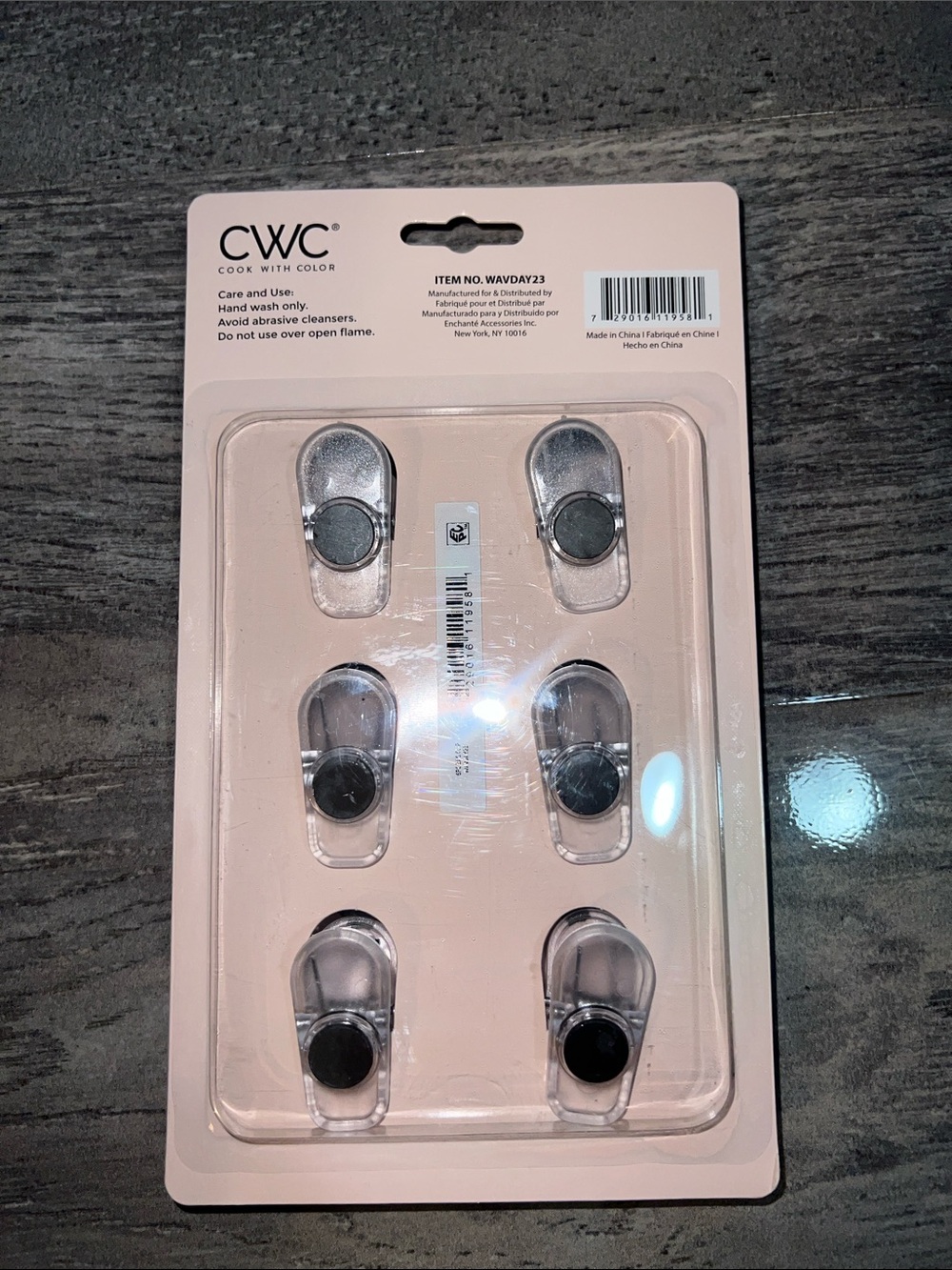 CWC Cherry Bag Clips - Pink & Red (6 Pack) - Picture 2 of 2